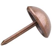 Onward Round Head Furniture Nails - Steel - Bronze - 25 Per Pack - 1/2-in L x 1/8-in dia