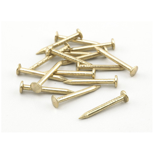 Onward Shade Bracket Nails 15ga Brass 3 4 114 Pk 47044br Rona