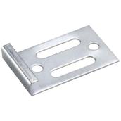 Onward Invisible Mirror Hanger Clip - 2-in L x 1 1/4-in W x 7/32-in T - Zinc-Plated - Steel - 4 Per Pack