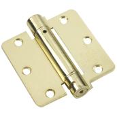 Onward Full Mortise Adjustable Spring Hinge - Steel - Brass - 3 1/2-in