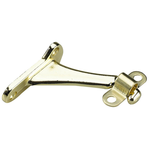 Onward Heavy-Duty Handrail Bracket - Brass Finish - Aluminum - 3 7/32-in L x 1 7/16-in W