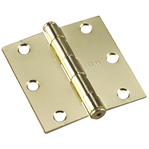 Onward Full Mortise Butt Hinges - Steel - Brass - 3-in - 2-Pack