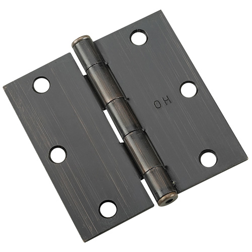 Onward Full Mortise Butt Hinges - Steel - Oil-Rubbed Bronze - 3-in - 2-Pack