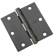 Onward Full Mortise Butt Hinges - Steel - Oil-Rubbed Bronze - 3-in - 2-Pack