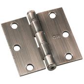 Onward Full Mortise Butt Hinges - Steel - Brushed Antique Copper - 3-in - 2-Pack