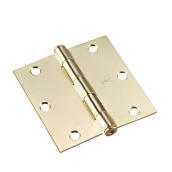 Onward Full Mortise Butt Hinges - Steel - Brass - 3 1/2-in - 2-Pack