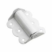 Onward Non-Adjustable Integrated Surface Spring Hinge - 3-in H - 1/4-in Radius - White - 2 Per Pack
