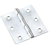 Onward Full Square Mortise Butt Hinge - 2 1/2-in W x 2 1/2-in H - Loose Pin - Zinc