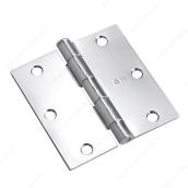 Onward Square Full Mortise Butt Hinge - 3 1/2-in W x 3 1/2-in H - Loose Pin - Zinc