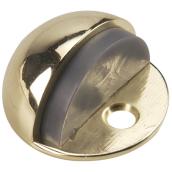 Onward Low-Profile Dome Door Stops - Chrome Finish - Steel  - 15/16-in H x 1 49/64-in W