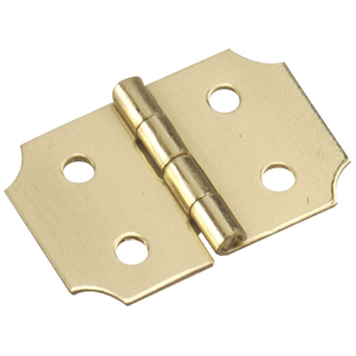 1-1/2 X 1-1/2 Bright Brass Butt Hinges | Pack of 2 | Cabinet Door or Box  Hinges | H11-H537BBP112 (1)