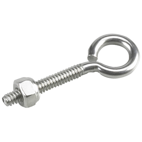 Onward Eyebolt with Nut - Stainless Steel - 40-lb Working Load - 2-in x 3/16-in