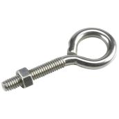 Onward Eyebolt with Nut - Stainless Steel - 90-lb Working Load - 3 1/4-in x 5/16-in