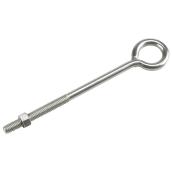 Onward Eyebolt with Nut - Stainless Steel - 160-lb Working Load - 8-in x 3/8-in