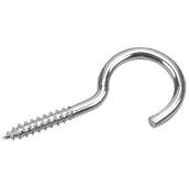 Cornice Screw Hook - 1 3/8" x 7/64" - Pack of 8 - Zinc