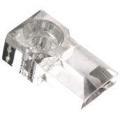 Support à miroir en plastique, 1/4", paquet de 6, clair