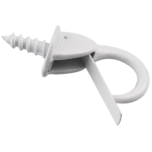 Safety Cup Hook - 7/8" - White - 4-Pack