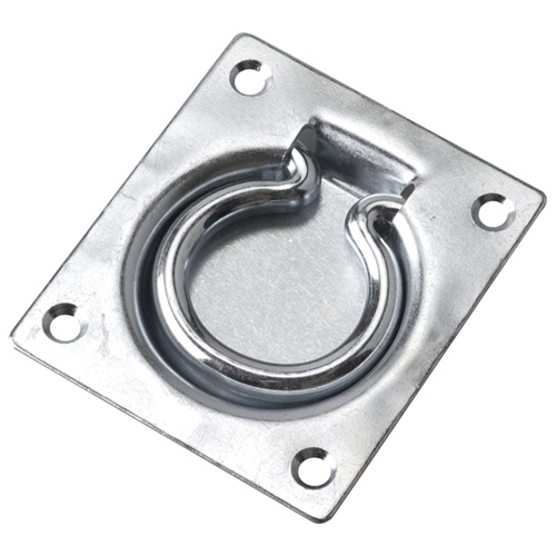 Onward Trapdoor Ring - Zinc Finish - Steel - 3 1/2-in L x 3-in W