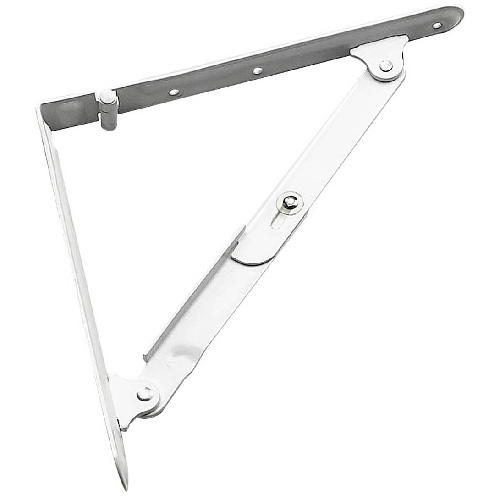 Onward Folding Shelf Brackets - White - Steel - 15 35/64-in L x 1 17/64-in  W 491W16BC