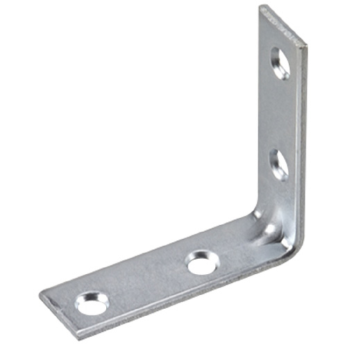 Onward L-Shaped Corner Brace - 2-in L x 5/8-in W - Zinc-Plated - Steel - 20 Per Pack