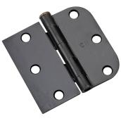 Onward Round Corner Hinges - Steel - 2-Pack - Oil-Rubbed Bronze