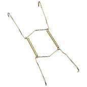 Support pour assiette décorative Onward, métal laitonné, ressorts flexibles et cadre angulaire, 11 po L. x 8 po l.