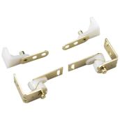 Onward Cafe Door Hinges - Steel - Brass - 2-Pack