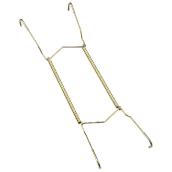 Support pour assiette décorative Onward, métal laitonné, ressorts flexibles et cadre angulaire, 18 po L. x 11 po l.