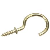 Cup Hook - 1 1/4" - Pack of 2 - Brass