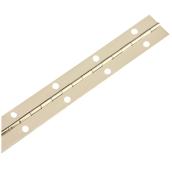 Onward Piano Hinges - 1 1/2-in W x 30-in L - Fixed Pin - Brass