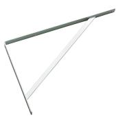 Onward Heavy-Duty Shelf Brackets - White - Steel - 21 1/2-in L x 1 3/16-in W