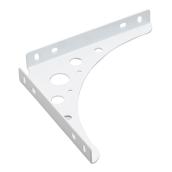 Onward Decorative Shelf Bracket - White - Steel - 8-in L x 1-in W