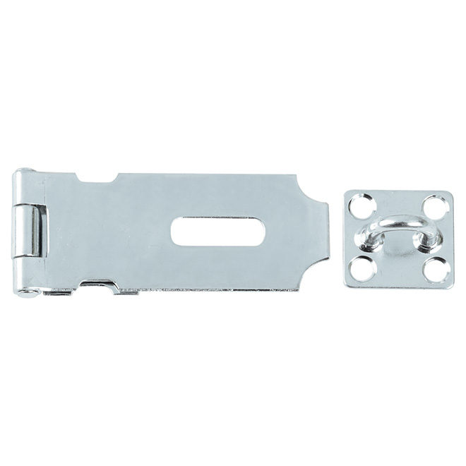 Onward Light-Duty Hinge Hasp - Steel - Zinc - 1-in W x 3 15/32-in L