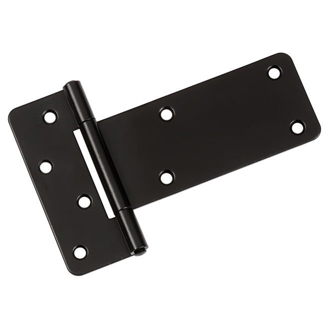 Onward Rectangular T-Hinge - 4 33/64-in W x 5-in L - Fixed Pin - Black