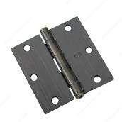 Onward Square Full Mortise Butt Hinge - 3-1/2-in W x 3-1/2-in H - Loose Pin - Oil-Rubbed Bronze