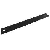 Onward Hardware Flat Strap Braces - Powder Coated Steel - 10-in L x 1 1/2-in W x 1/8-in T - Black