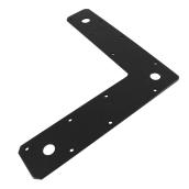 Onward L-Shaped Corner Plate - 9-in L x 2-in W - Black - Zinc-Plated - Steel