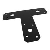 Onward T-Shaped Mending Plate - 1 1/2-in W x 6-in L - Black - Steel