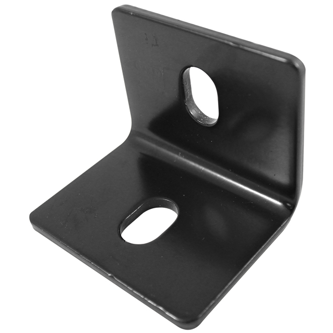 Onward Slightly Adjustable Corner Brace - 2 1/2-in L x 3-in W - Steel - Black