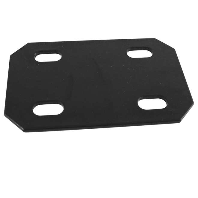 Onward Hardware Adjustable Mending Plate - 4 3/4-in L x 3-in W - Black Powder-Coated Steel