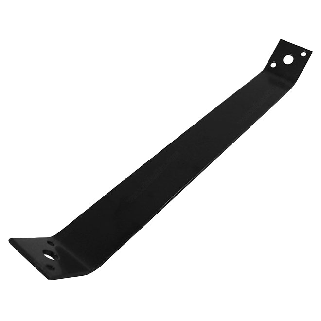 Onward Hardware Inside-Mount Strap Brace - 9 1/4-in L x 1 1/2-in W - Black Powder-Coated Steel