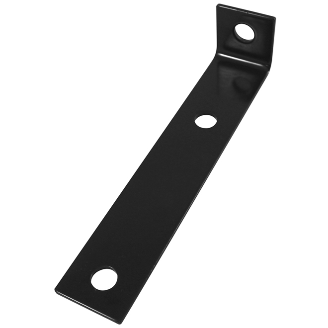 Onward Offset L-Shaped Corner Brace - 7 1/2-in L x 1/2-in W - Black - Steel