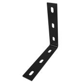 Onward Slightly Adjustable Long Corner Braces - Steel - Black Powder-Coated Finish - 1 1/2-in W x 12 1/4-in L