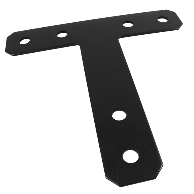 Onward T-Shaped Mending Plate - 12-in L x 2 1/2-in W - Black - Steel