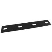 Onward Hardware Slightly Adjustable Mending Plate - 10-in L x 1 1/2-in W - Black Powder-Coated Steel