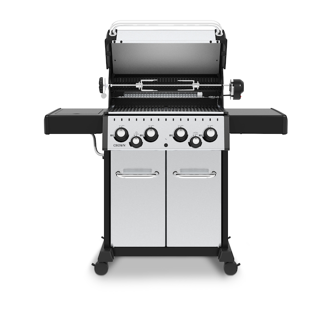 ONWARD S490 Crown Natural Gas Grill by Broil King 40000 BTU Stainless Steel  865387