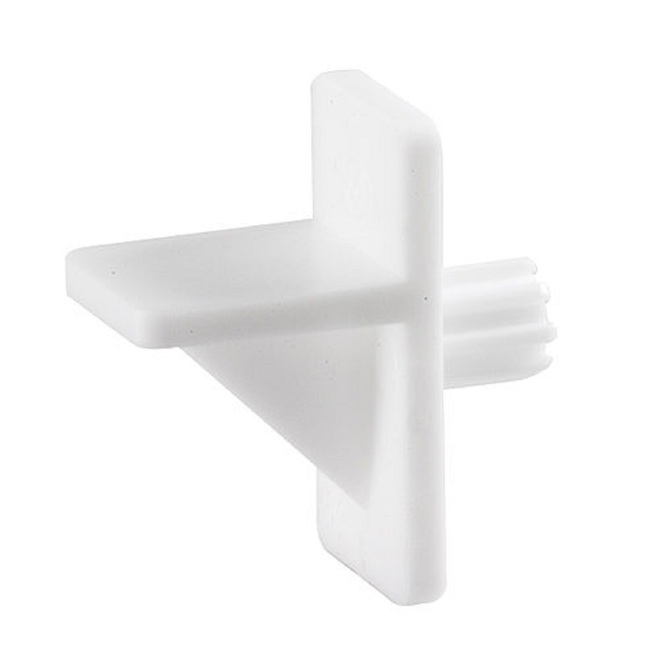 Onward 1/4-in Shelf Clips in White Plastic - Pack of 8