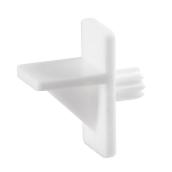 Onward 1/4-in Shelf Clips in White Plastic - Pack of 8