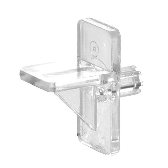 Onward Shelf Clip in Clear Plastic - 1/4-in