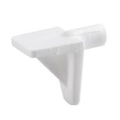 Onward 5-mm Shelf Clips in White Plastic - Pack of 8